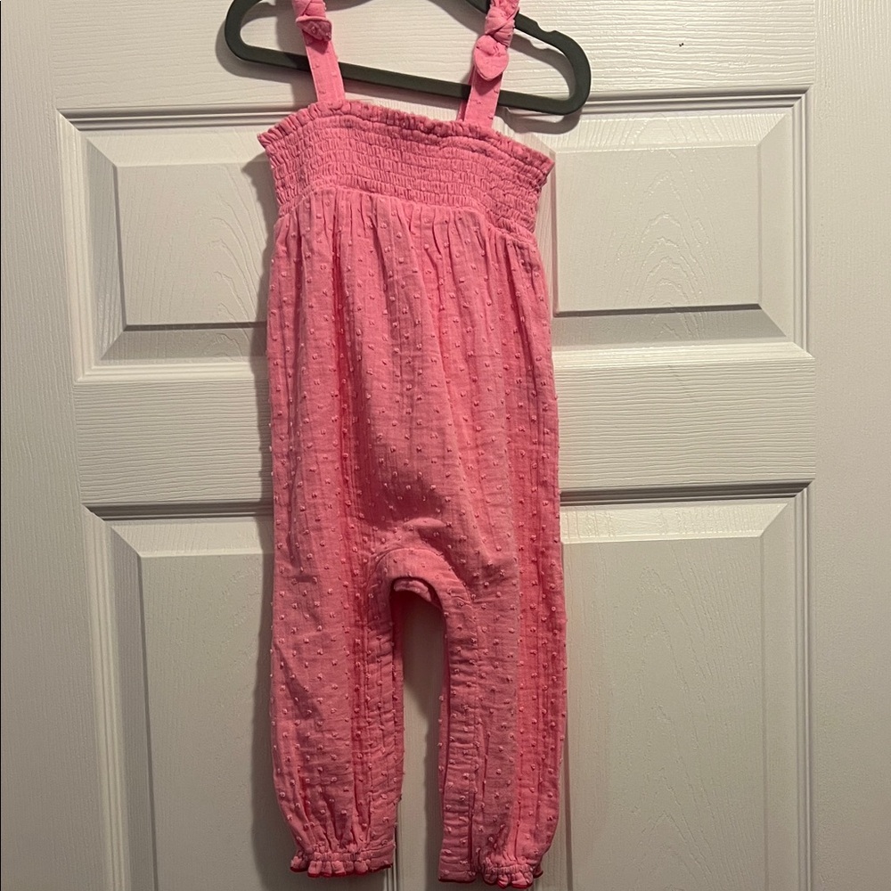 Old Navy Pink Textured Kids Romper